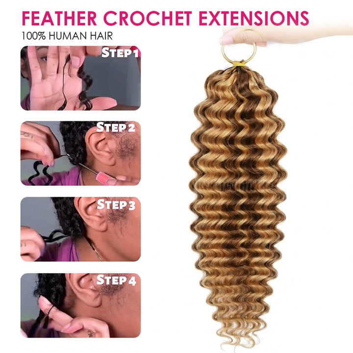 Step By Step How To Install Deep Wave Crochet Hair