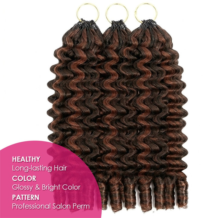Three Packs Of P4/30 Color Hair Extensions With A Pink Label On A White Background
