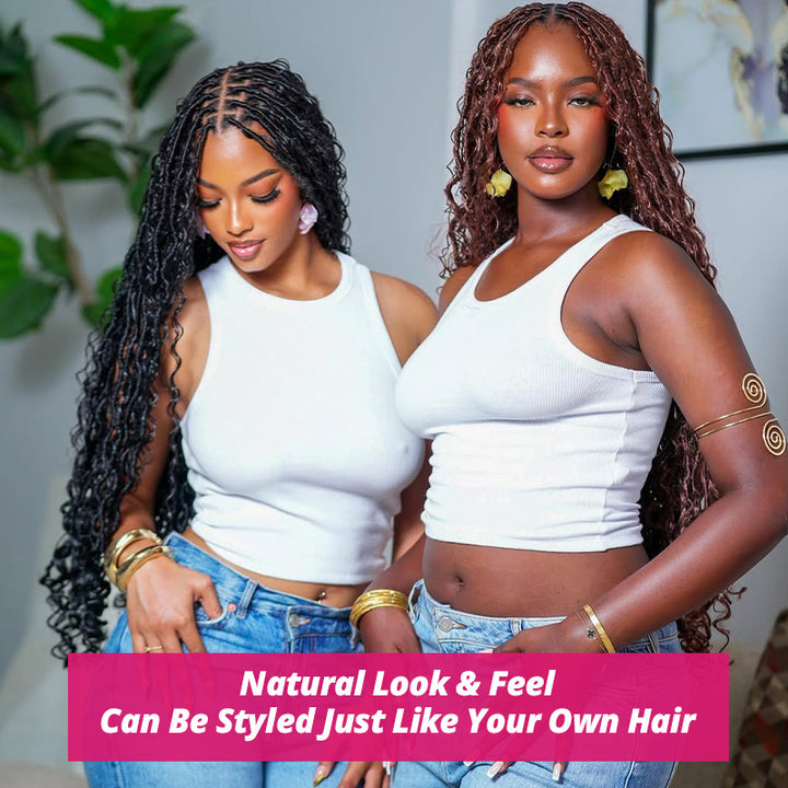 Create Anything! Perfect for Boho Braids, Knotless Styles, Crochet, & More – Let Your Creativity Run Wild with This Premium Hair.
