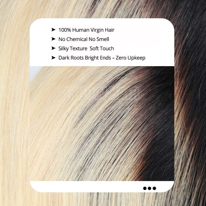 T1b 613 Color Bob Wig With Text Highlighting Features Like 100% Human Virgin Hair And Zero Upkeep.