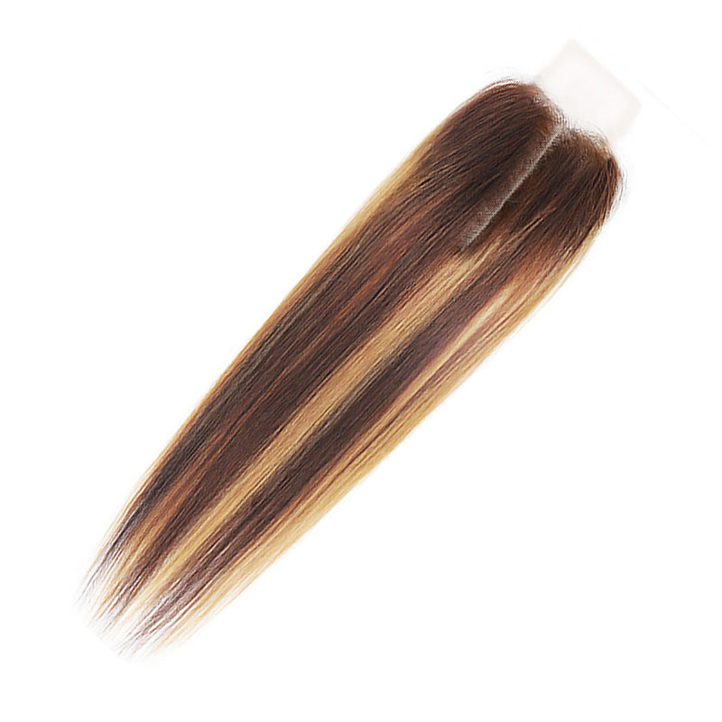 Showing Ishow Hair P4/27 Straight 2x6 Lace Closure, Feature With Healthy Ends