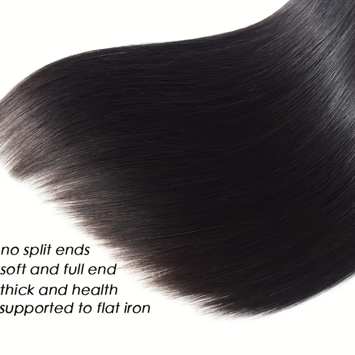 Smooth, Straight Brazilian Human Hair With No Split Ends and Healthy Finish