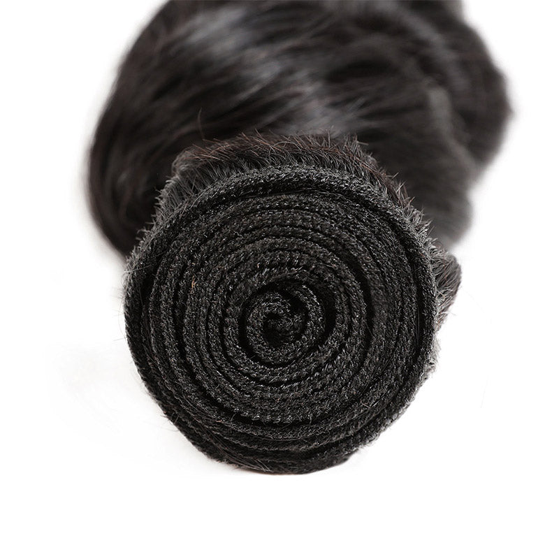 Indian Remy Human Hair Bundles Ishow Hair Weave Loose Wave 4 Bundles With 13x4 Ear To Ear Lace Frontal Closure - IshowVirginHair
