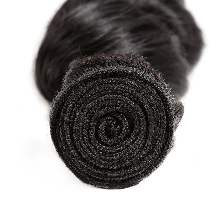 Indian Remy Human Hair Bundles Ishow Hair Weave Loose Wave 4 Bundles With 13x4 Ear To Ear Lace Frontal Closure - IshowVirginHair
