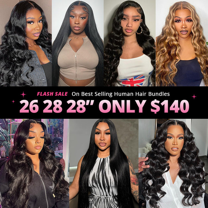 50% Off Flash Sale On Ishow Best Selling Human Hair, 26 28 28" Only $140