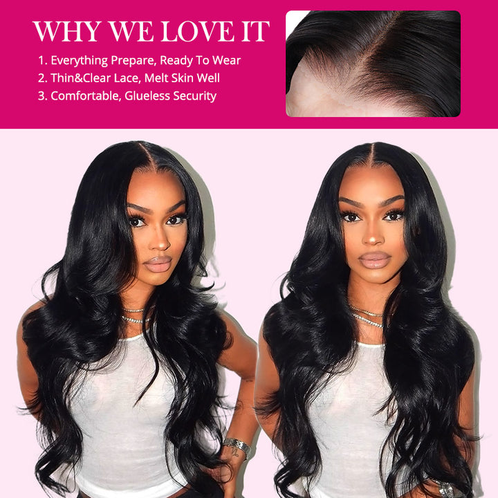 【$100 Off Sale】Ishow Hair Gorgeous Body Wave Ready To Wear Glueless Wig 5x5 Lace Closure Wigs 1 Sec Install