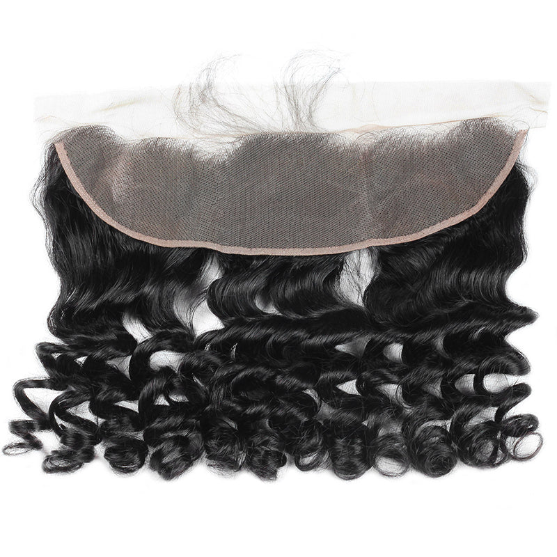 Indian Remy Human Hair Bundles Ishow Hair Weave Loose Wave 4 Bundles With 13x4 Ear To Ear Lace Frontal Closure - IshowVirginHair