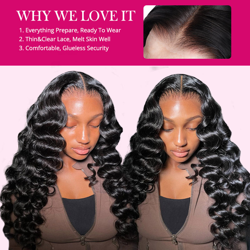 【$100 Off Sale】Ishow Hair 5x5 HD Lace Loose Deep Wave Wig Glueless Human Hair Wigs Preplucked With Baby Hair