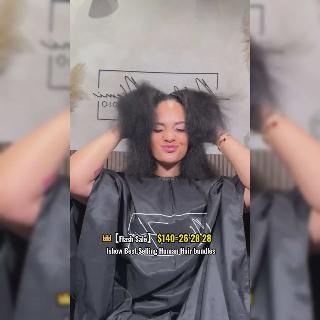 【Flash Sale】26 28 28"=$140 Only For Ishow Best Selling Body Wave/Loose Wave/Straight Human Hair Bundles With Closure