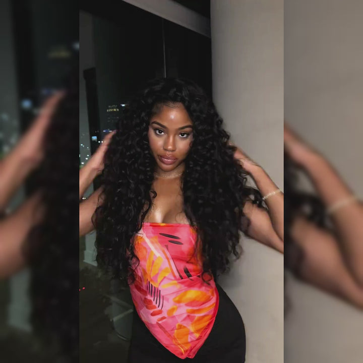 Ishow Deep Wave Bundles Peruvian Human Hair Weave 3 Bundles