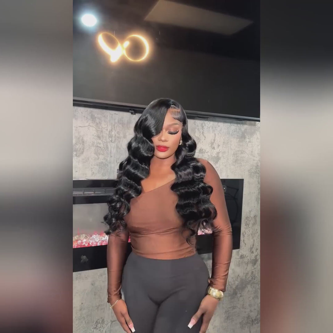 Ishow Loose Deep Wave Glueless Wigs 5x5 Lace Closure Human Hair Wigs Pull And Go Beginner Friendly