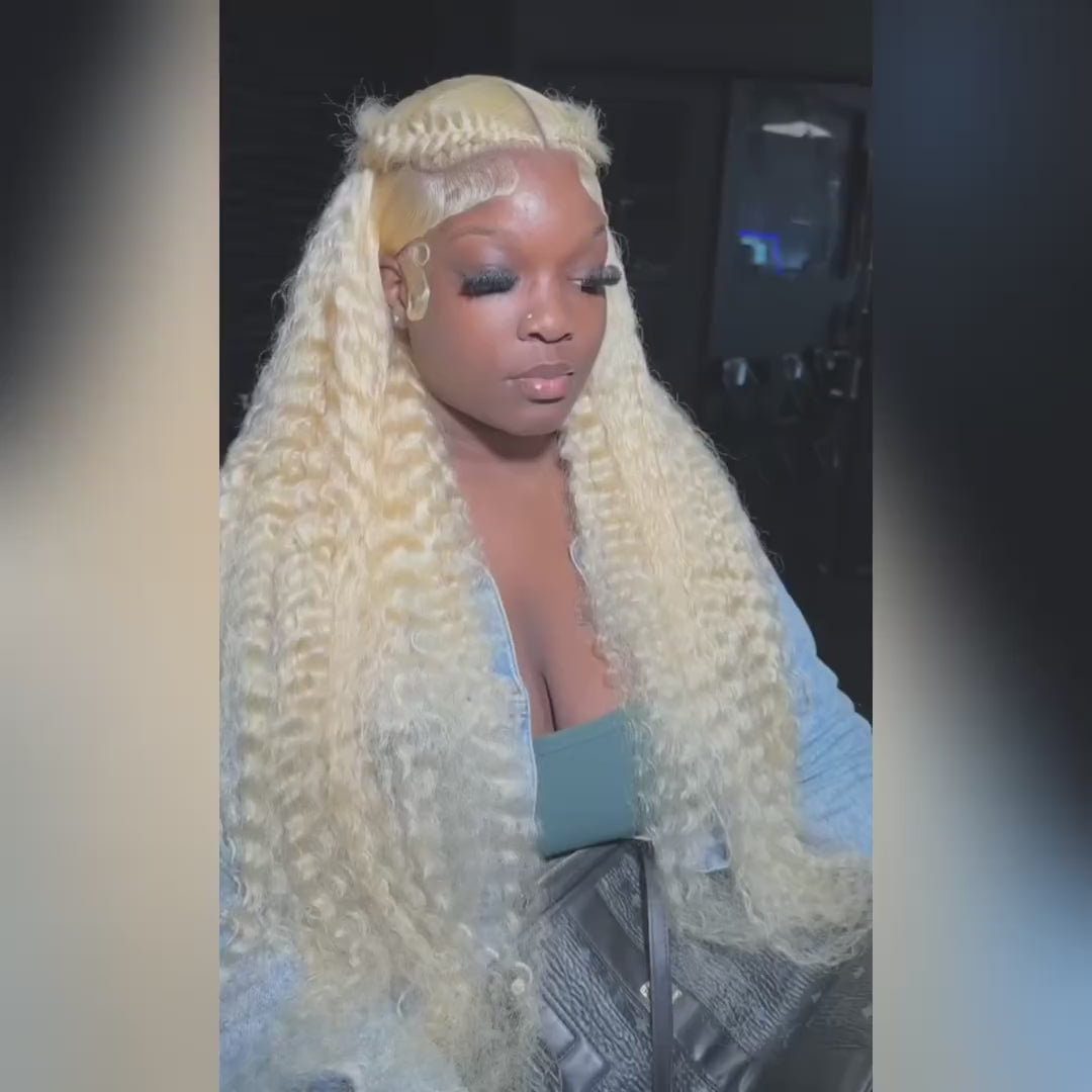 Ishow 613 Blonde Deep Wave Human Hair Bundles Brazilian Hair 3 Bundles