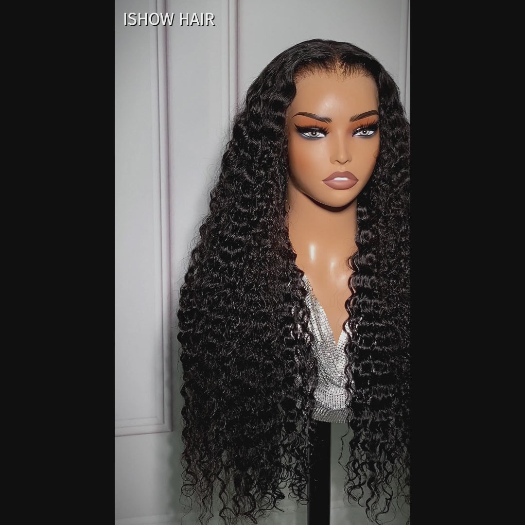 Ishow PartingMax Ready To Wear Deep Wave Wigs PPB™ 7x6 HD Lace Closure Wigs 100% Human Hair Wig