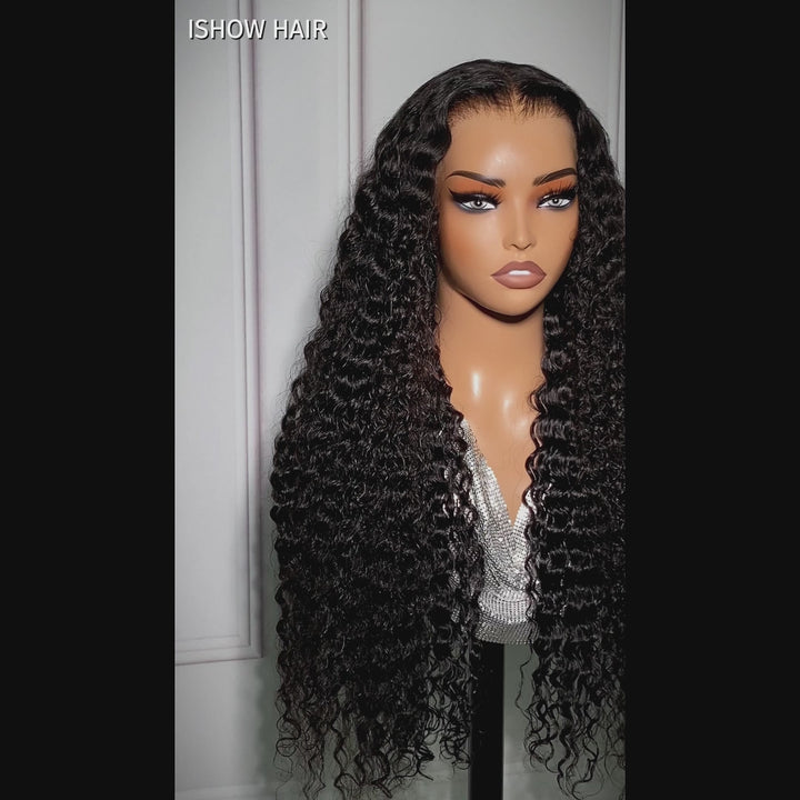 Ishow PartingMax Ready To Wear Deep Wave Wigs PPB™ 7x6 HD Lace Closure Wigs 100% Human Hair Wig