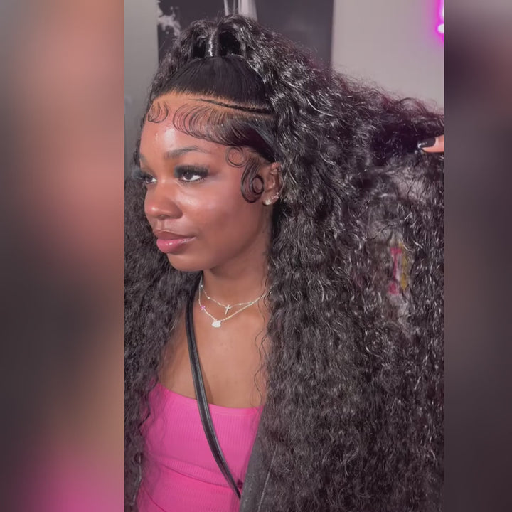 Ishow Deep Wave Bundles Peruvian Human Hair Weave 3 Bundles