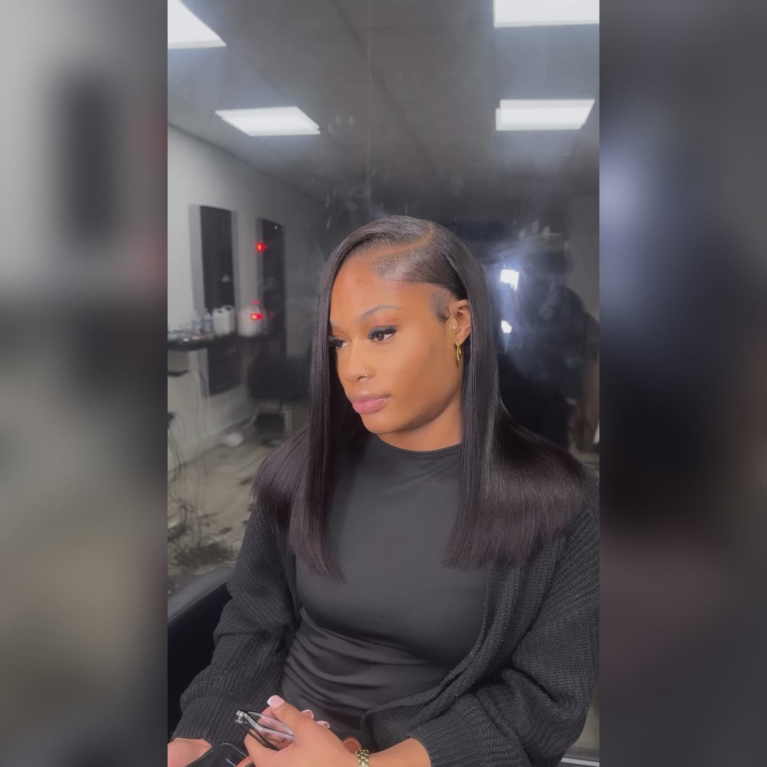 【Flash Sale】Pre Plucked 13x4 Lace Front Bob Wigs P4/27 Highlight Human Hair Wigs Straight/Body Wave Glueless Wigs