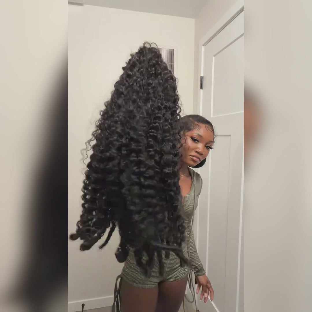 【Flash Sale】30" 200 Density=$188 Ishow Hair 5x5 HD Lace Loose Deep Wave/Burmese Curly Wig Glueless Human Hair Wigs Preplucked With Baby Hair