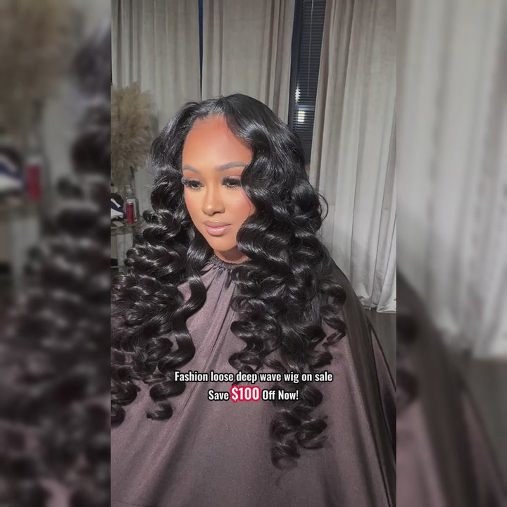 【$100 Off Sale】Ishow Hair 5x5 HD Lace Loose Deep Wave/Body Wave Wig Glueless Human Hair Wigs Preplucked With Baby Hair