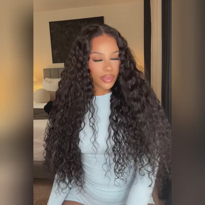 Long HD Undetectable 32" 34" 36" 38" 40" Glueless Human Hair Wigs 180% Density 13x4 Straight Body Wave Loose Deep Wave Curly Lace Front Wig