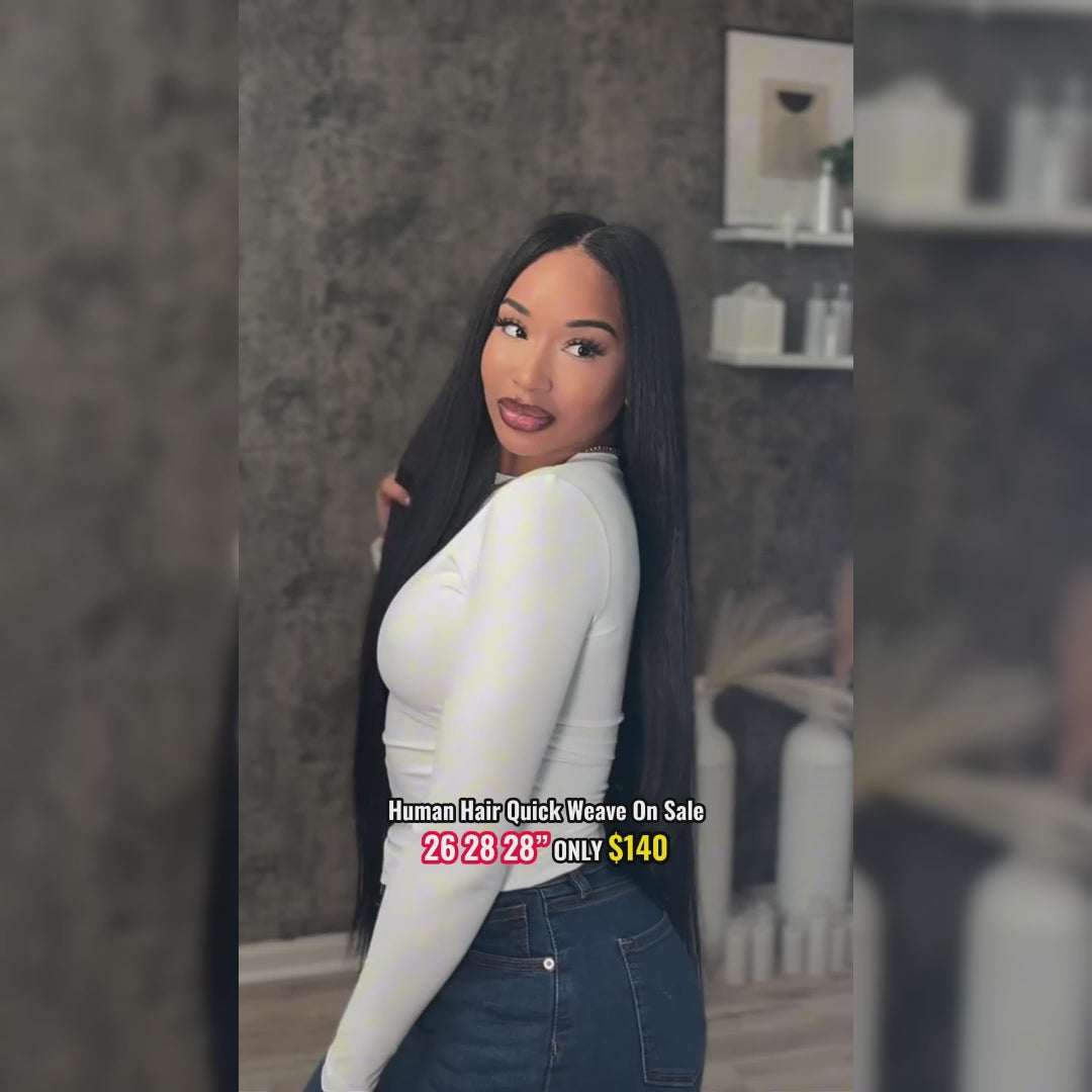 【Flash Sale】26 28 28"=$140 Only For Ishow Best Selling Body Wave/Loose Wave/Straight Human Hair Bundles With Closure