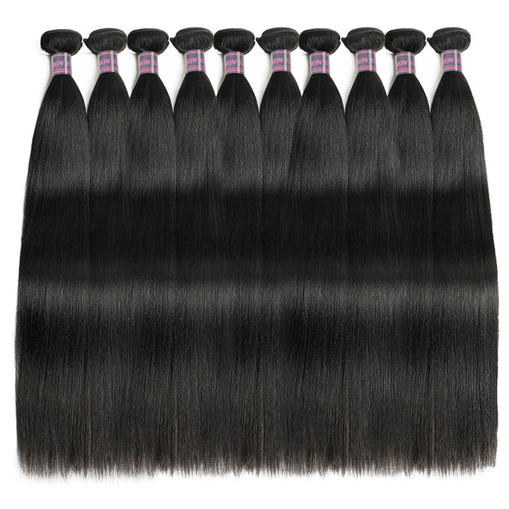 Ishow Yaki Straight Bundles Wholesale Package Deal Brazilian Human Hair Weave 10 Bundles