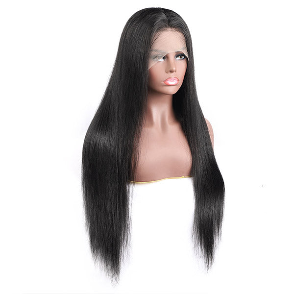 Brazilian Straight Hair HD Transparent Lace Front Wig 13x4 Lace Frontal Closure Human Hair Wigs - IshowHair