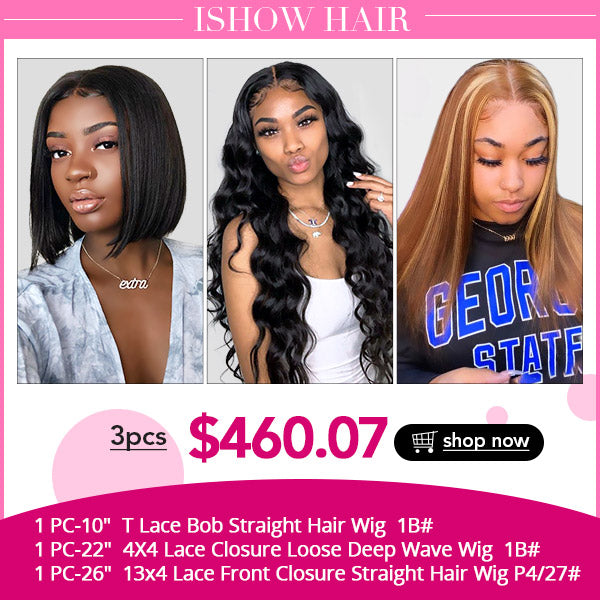 Ishow Beauty Wholesale Human Hair Wigs : Short Bob Wig 4x4 Lace Closure Closure Wig and 13x4 Lace Front Wig - IshowHair