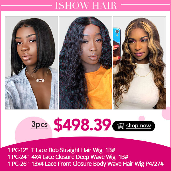 Ishow Wholesale Hair Wigs : Short BOB Wig / 4x4 Lace Closure Wig/  13X4 Lace Frontal Closure Wig - IshowHair