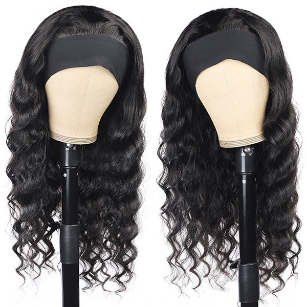 Ishow Beauty Loose Deep Headband Glueless Wigs 100% Unprocessed Virgin Remy Human Hair No Lace Wig - IshowHair