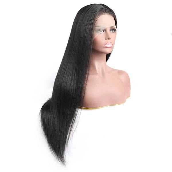 Brazilian 13x6 Straight Hair Weave HD Transparent Lace Front Human Hair Wigs, Unprocessed Factory Virgin Hair - IshowHair