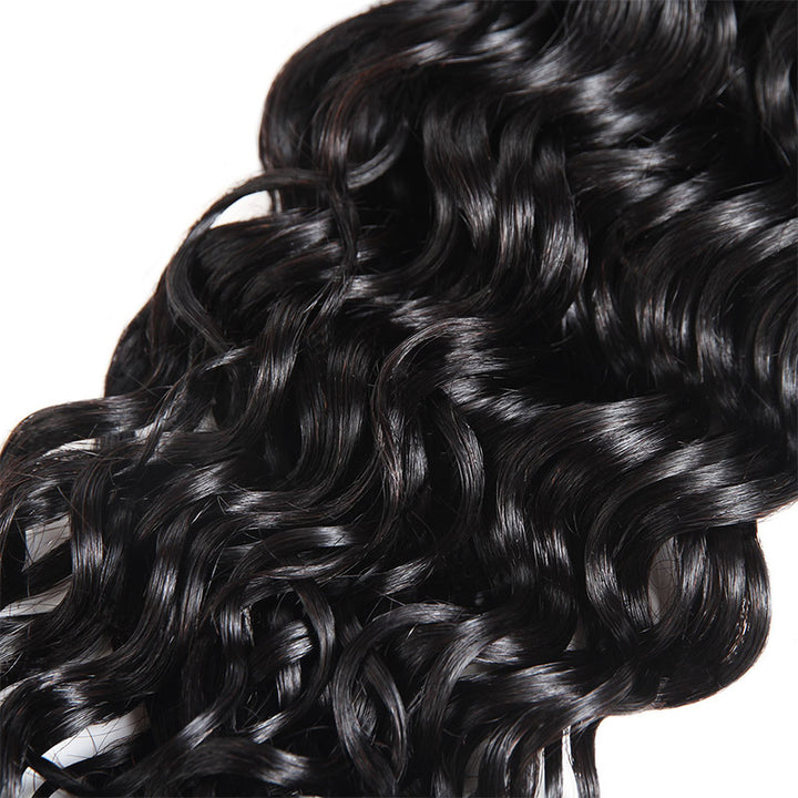 Ishow Hair Bundles Water Wave Hair Weave 3 Bundles With 2x4 Lace Closure - IshowVirginHair