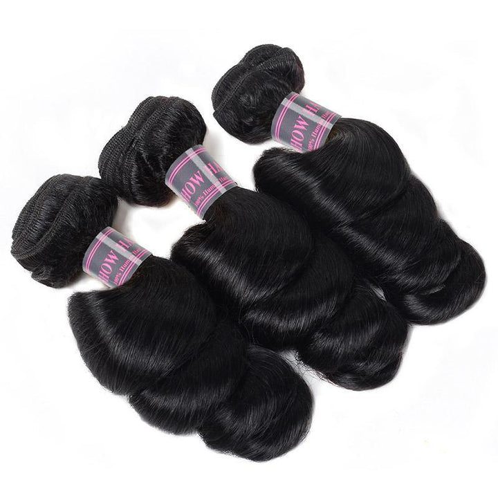 Brazilian Loose Wave Ishow Virgin Human Hair Weave 3 Bundles With 2*4 Lace Closure With Baby Hair - IshowVirginHair