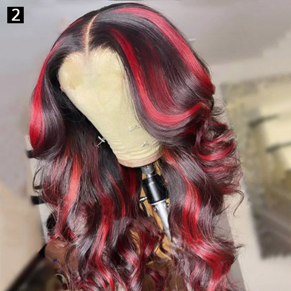 Customized Lace Front Wigs HD Human Hair Wigs Colored Lace Wigs