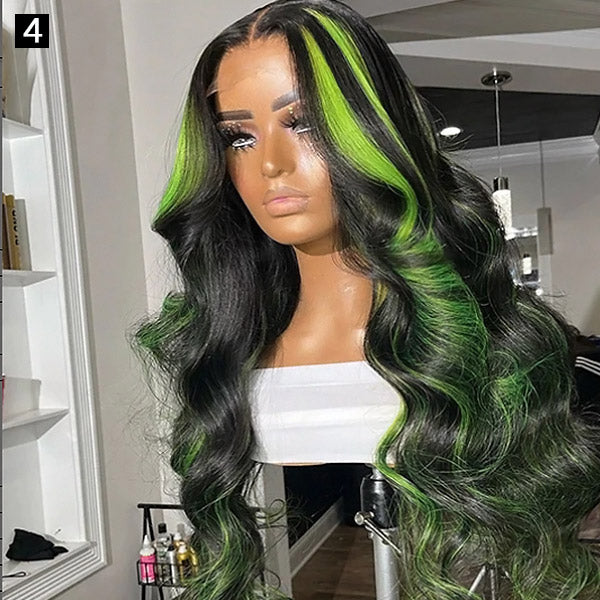 Customized Lace Front Wigs HD Human Hair Wigs Colored Lace Wigs