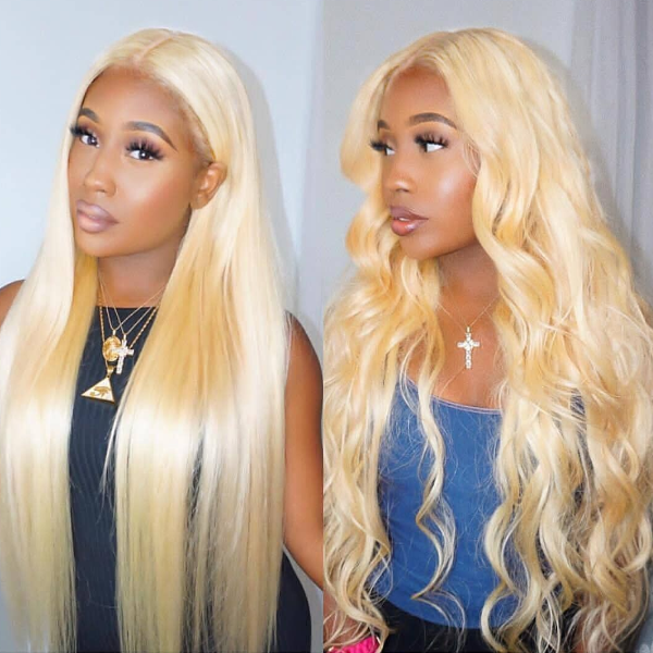 Ishow Beauty 613 Blonde Color Transparent HD Lace Straight/ Body Wave Human Hair Wigs - IshowHair