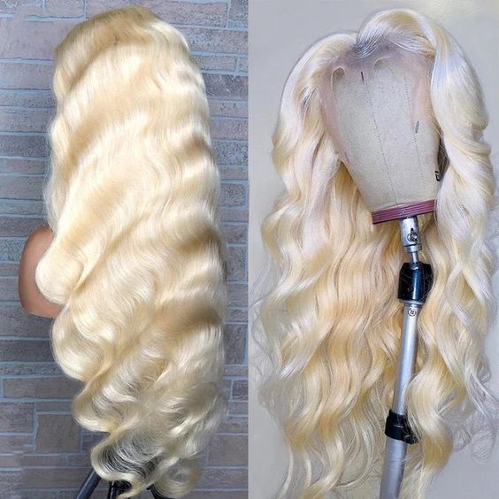 HD Transparent Blonde 613 Color Body Wave Hair Wigs, 13x4 Lace Front Closure Unprocessed Virgin Human Hair Wig - IshowHair