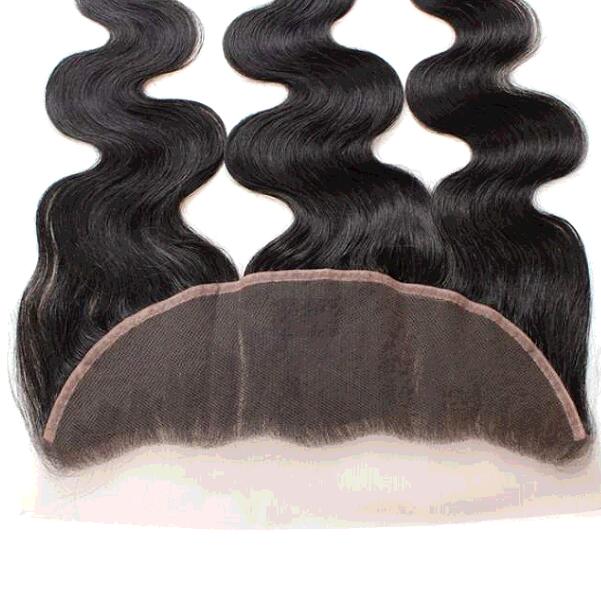 Virgin Human Hair Body Wave 13*4 Ear to Ear Lace Frontal Pre Plucked with Baby Hair - IshowHair