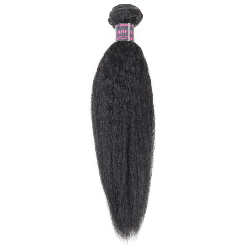 Yaki Straight Hair Weave Bundles - Natural Black Human Hair Extensions ...