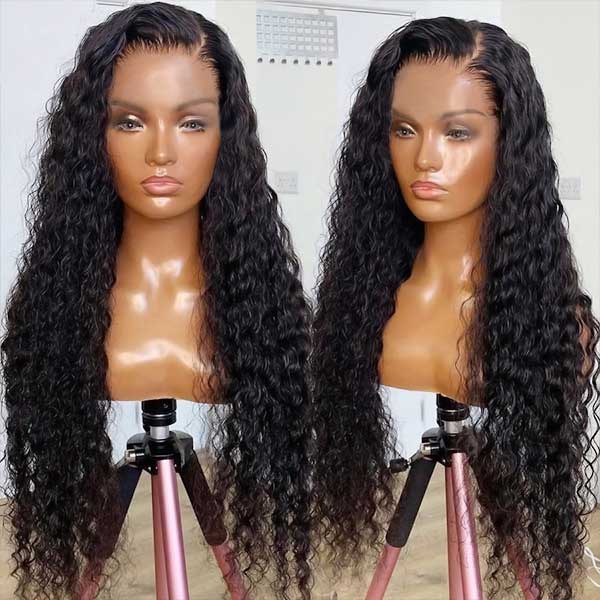 Ishow Pre-Plucked Glueless Lace Front Wigs Deep Wave Human Hair Wigs 13x4 HD Lace Wigs