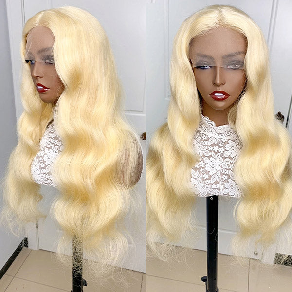 613 Blonde Wigs 13x4 Lace Frontal Wigs 30Inch HD Human Hair Wigs Flash Sale