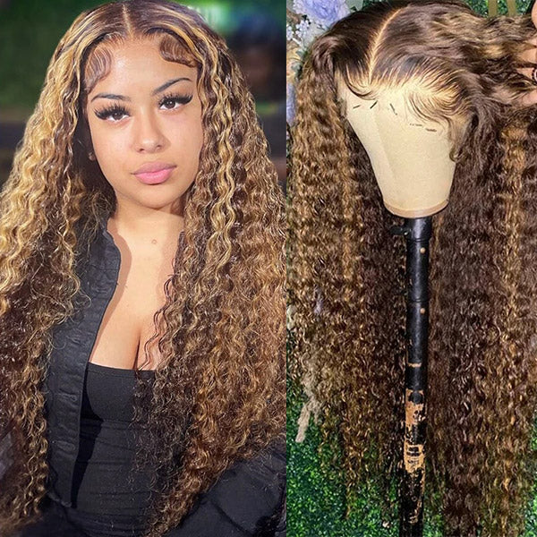 Ishow Flash Sale Highlight Deep Wave 13x4 Lace Front Wigs 50% Off