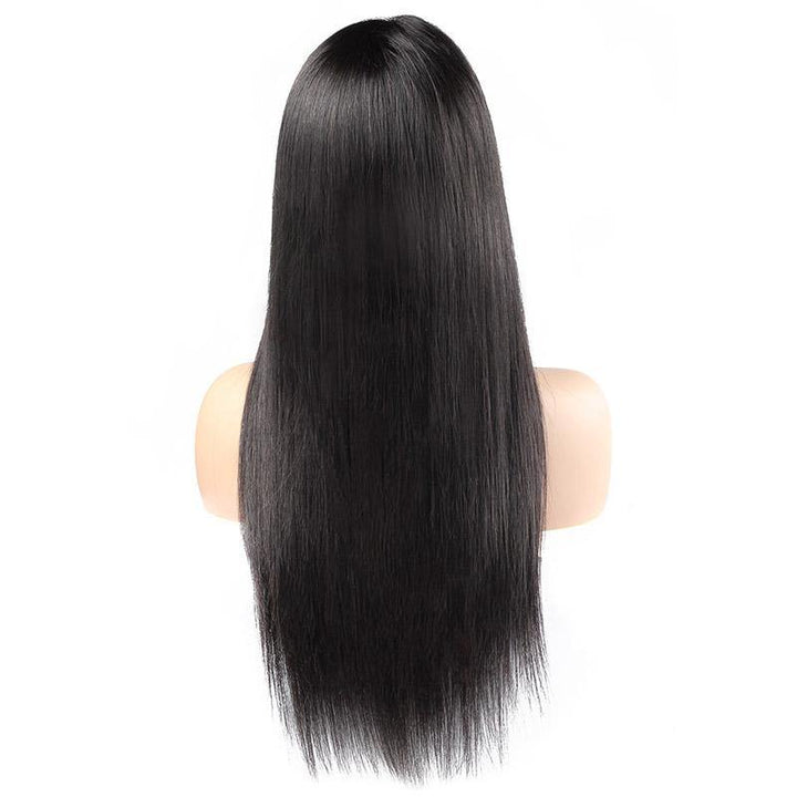 360 Lace Front Indian Straight Human Hair Lace Frontal Wig - IshowHair