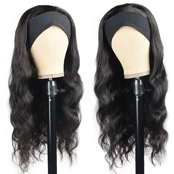 Ishow Beauty Body Wave Headband No Lace Wig Glueless Virgin Remy Human Hair Wigs - IshowHair