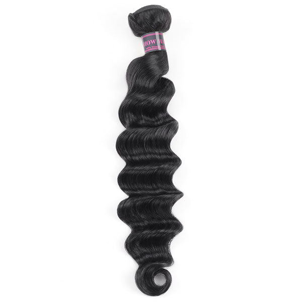 Ishow Loose Deep Wave Virgin Remy Human Hair Weave 1Pc Sample Bundle - IshowHair