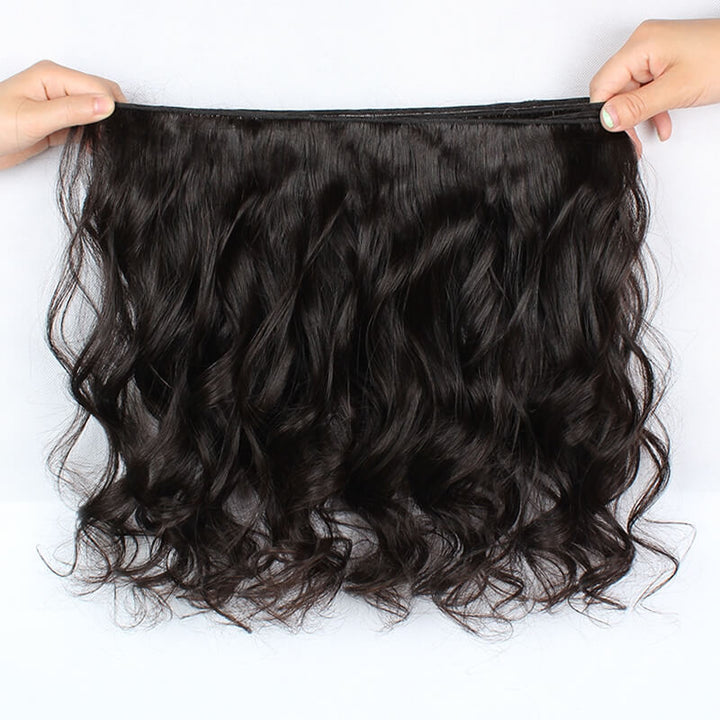 Peruvian Loose Wave Hair Extensions 3 Bundles With Lace Frontal Closure Ishow Remy Human Hair Weave Bundles - IshowVirginHair