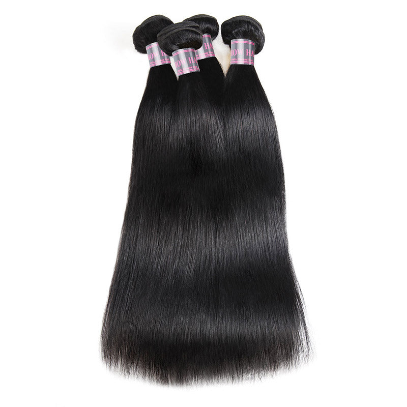 Ishow Human Hair Brazilian Straight Hair 4 Bundles Deal 100% Virgin Remy Human Hair Extensions - IshowVirginHair