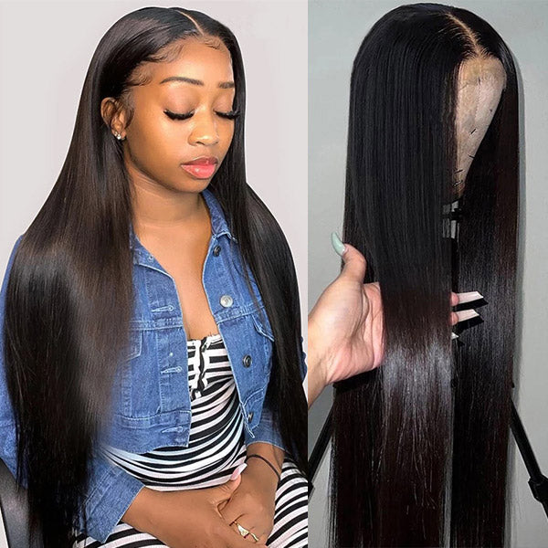 Bone Straight Real HD Lace Long Human Hair Undetectable Real HD Lace Wigs 13x4 Frontal Wigs