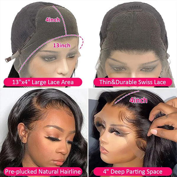 Ishow Flash Sale Body Wave Human Hair Wigs 13x4 &13x6 HD Lace Front Wigs 20% Off-Code: NY20