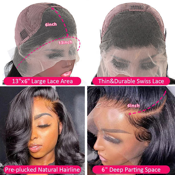 Ishow Flash Sale Body Wave Human Hair Wigs 13x4 &13x6 HD Lace Front Wigs 20% Off-Code: NY20