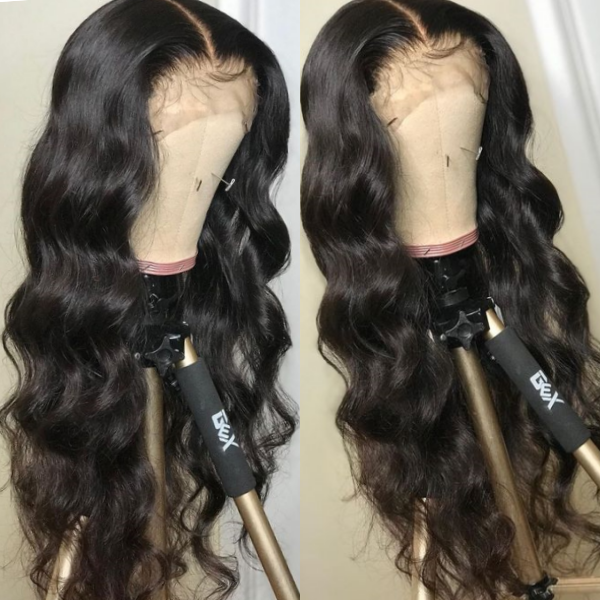 Body Wave Wig 13x4 Lace Front Wig 32 Inch Long Human Hair Wig with Pre ...